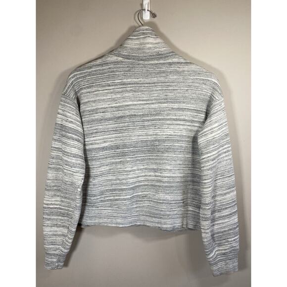 Tentree Sweatshirt‎ Womens XL Gray Organic Cotton Knit Quarter Zip Pullover - Picture 2 of 5
